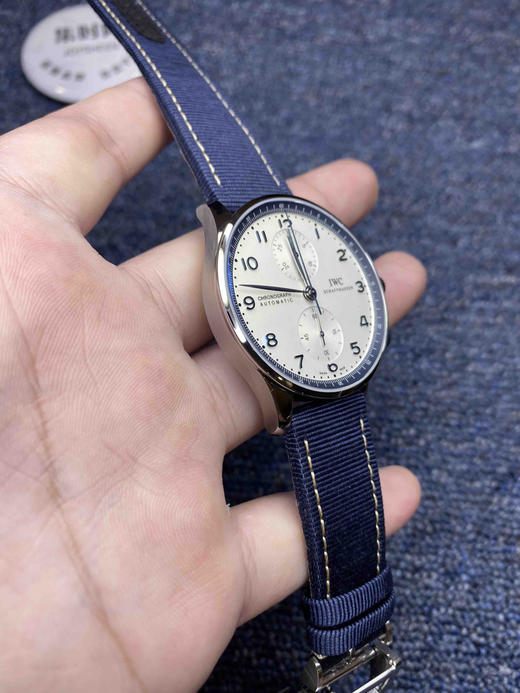 IWC万国葡萄牙系列计时码表新款白面蓝圈 商品图2