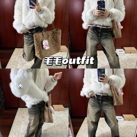 新品上身 | white look🤍🩵，时髦皮草叠穿！