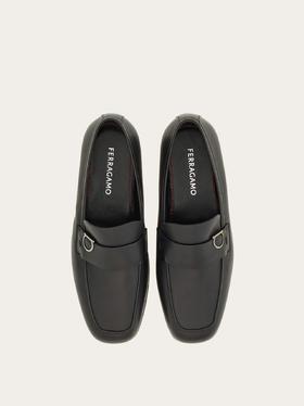 FERRAGAMO-Gancini扣饰莫卡辛鞋