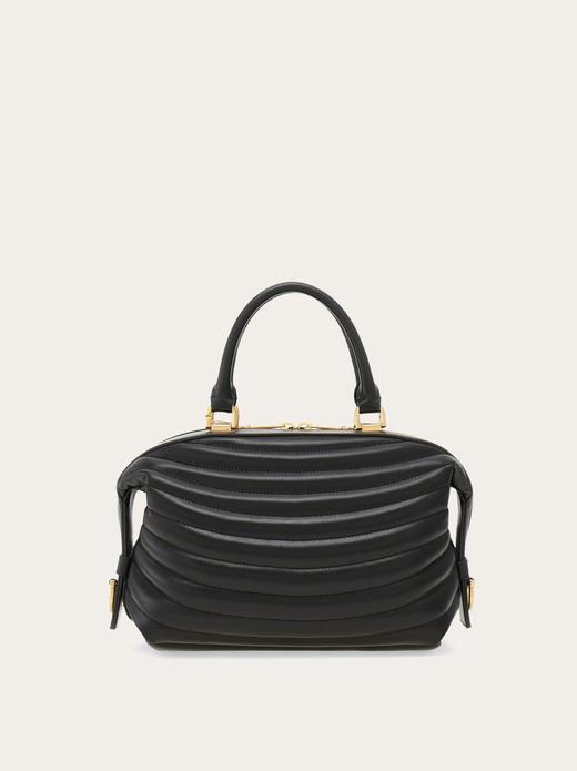 FERRAGAMO-绗缝保龄球包（小号） 商品图0