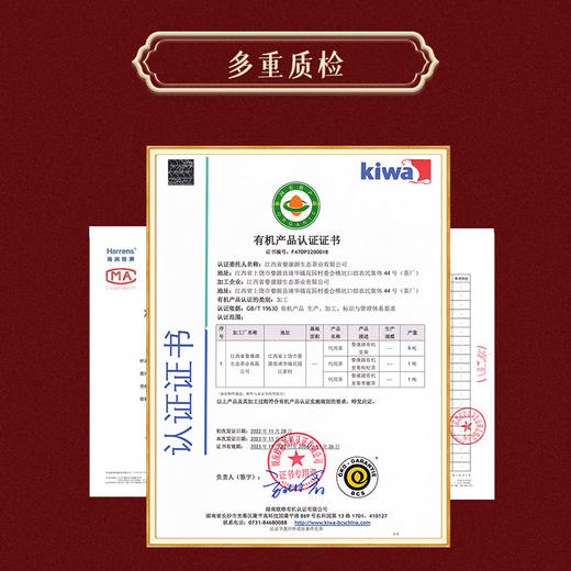 【婺康源】有机婺源皇菊 连续6年获得有机认证 出口欧盟 温和清润 菊香浓郁 商品图7