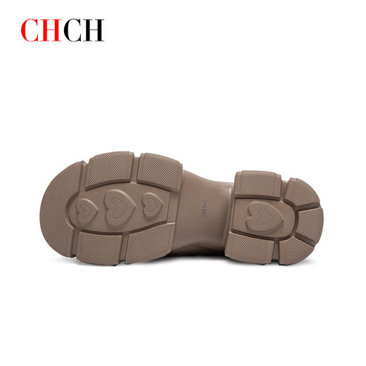 CHCH平衡鞋乐福鞋秋冬新品专柜同款厚底增高百搭时尚女单鞋超轻底CO2B5231 商品图3