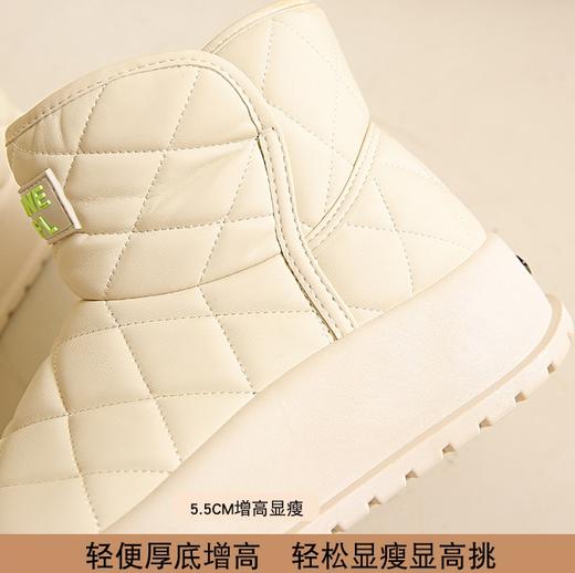 加绒保暖厚底雪地靴增高棉鞋女（4-1111） 商品图11