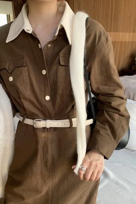 Say Something 米色百搭腰带 19430