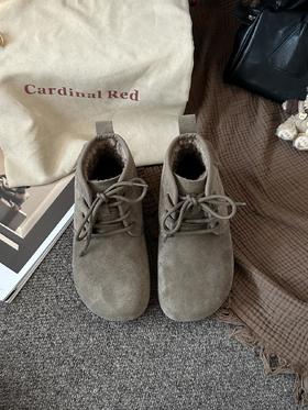 【勃肯加绒鞋】鞋内加绒，脚感舒适勃肯鞋，女款加绒全包勃肯棉鞋雪地靴