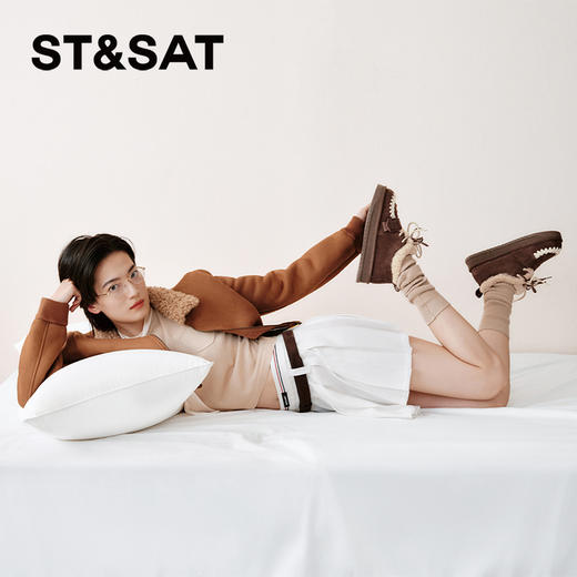 星期六复古民族风保暖厚绒棉鞋SSC4112452 商品图2