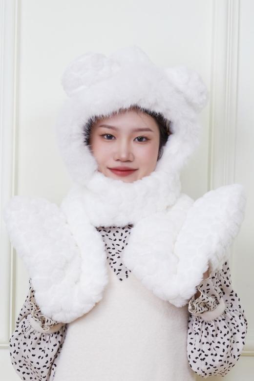 Say Something 加厚保暖一体针织帽 19937 商品图0