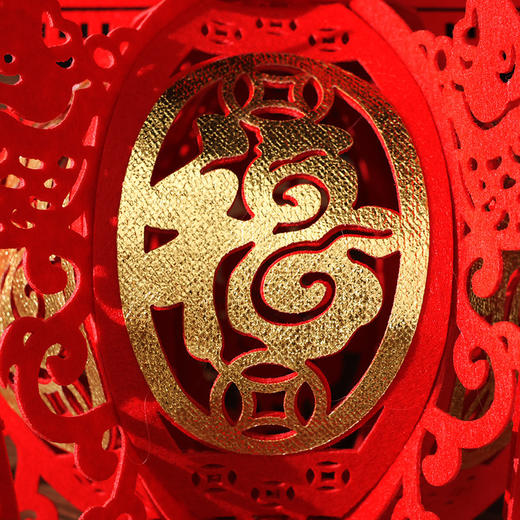 超值两个装【新年喜庆挂件！喜庆氛围】2025年新款无纺布福字灯笼春节元旦灯笼商场家庭室内布置装饰。ry 商品图3