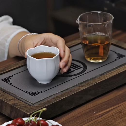 【敦煌莲花陶瓷小茶杯】中式莲瓣主人杯家用简约复古品茗茶具 商品图1