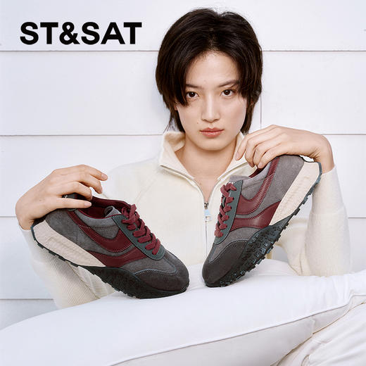 【绒里可选】星期六款休闲运动百搭厚底阿甘鞋SSC3112CKB/SSC411DCUX 商品图1