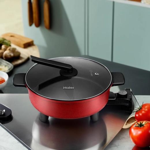 海尔电锅家用电火锅大容量50XY3R电热锅烤肉鸳鸯锅不粘锅智能宿舍 商品图2