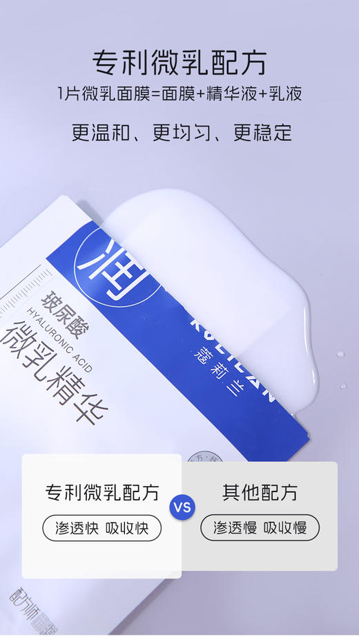 蔻莉兰水光保湿微乳面膜28ml*10 商品图1