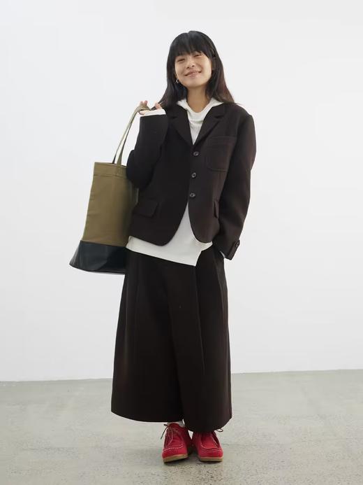 步履不停/4D22023C/复古学院风双面呢短款呢子西装外套 商品图1