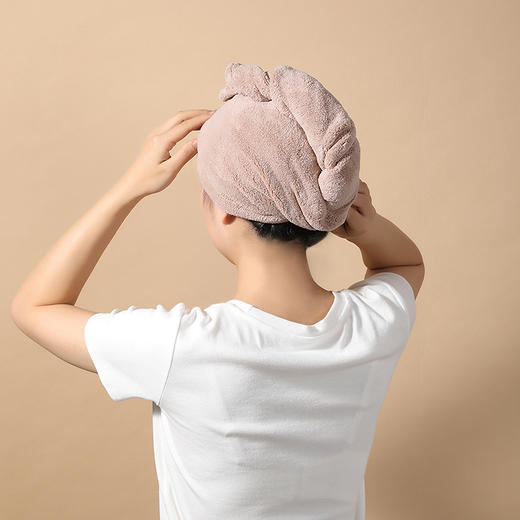 美丽雅干发帽女超强吸水速干包头巾洗头擦头发毛巾神器加厚型浴帽 商品图5