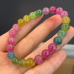 8mm单圈糖果碧玺手串