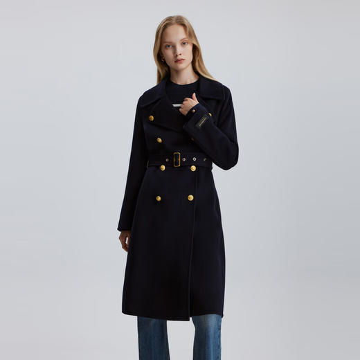 SCOFIELD英伦风双排扣双面呢大衣SFJWE4V010 商品图1