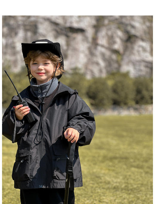 俊淳三合一儿童户外三合一三防冲锋衣2件套 110-160 商品图5