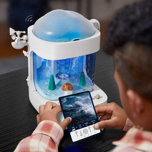 【沉浸式学习气象知识】科学罐头天气象模拟站 儿童趣味科学实验套装 拆解天气形成要素 近距离感受风雨雷电 商品图3