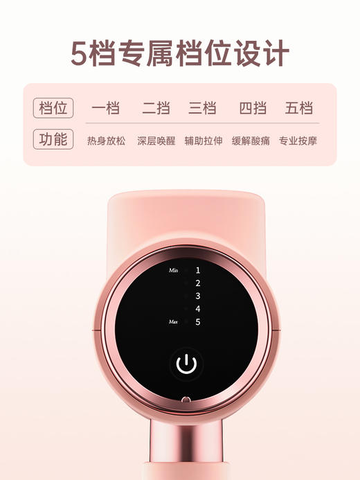 摩韵MORY筋膜枪女生多功能肌肉按摩器mini专业级放松按摩抢按摩仪 商品图3