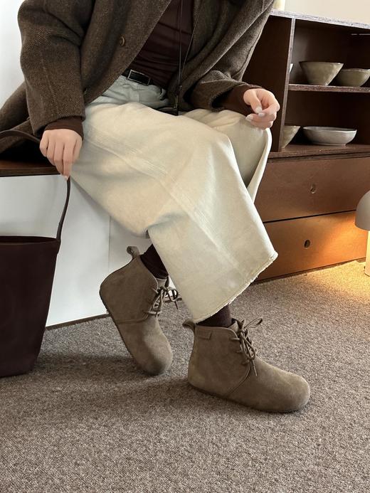 【勃肯加绒鞋】鞋内加绒，脚感舒适勃肯鞋，女款加绒全包勃肯棉鞋雪地靴 商品图5