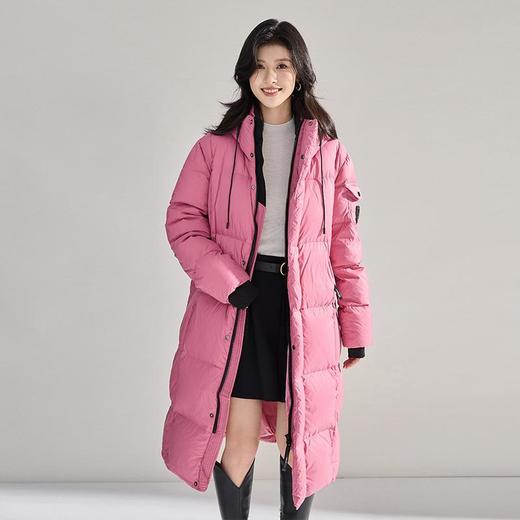 【高货sh】全新升级【铂金会员956/天猫1289/差价333】(13405) 洛诗琳冬季保暖时尚韩系白鸭绒面包服宽松立领连帽羽绒服 商品图0