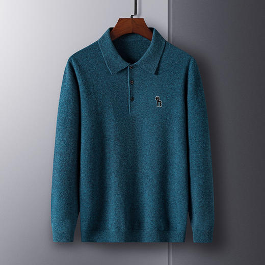 【韩国🇰🇷 柏奥玛男士POLO领加厚全羊毛衫739】 ✅国际一线大牌，银泰、👊上海新天地在售，官方授权，正品防伪❗️ 商品图4