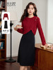 【1件75折】熙世界一整套初冬穿搭套装新款高级氛围感毛衣针织连衣裙两件套 商品缩略图0