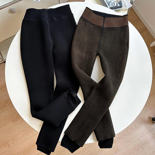 官网599！ 华家700D加厚保暖羊绒保暖打底裤踩脚女 秋冬高密高弹提臀塑形打底袜 商品图5