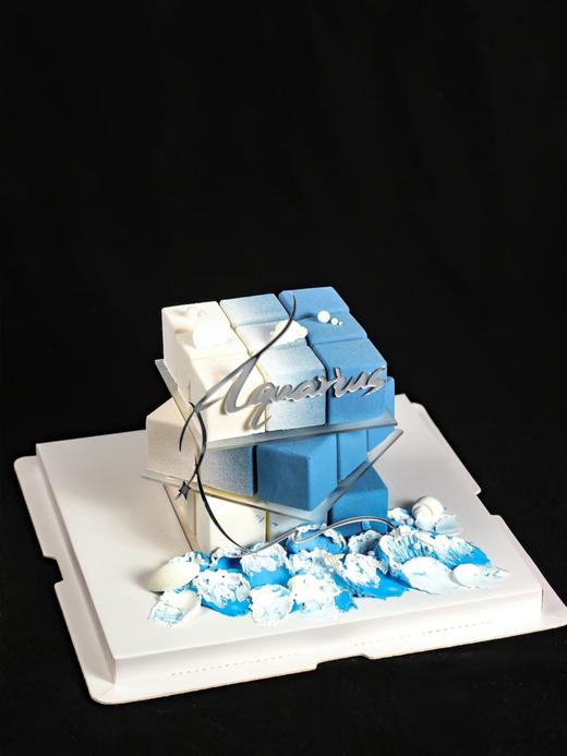 【生日蛋糕】水瓶座（海浪） 商品图0