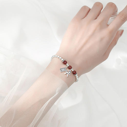 Winy9999足银马上有钱手链新中式复古转运珠玛瑙手串送女友闺蜜生日礼物 商品图8