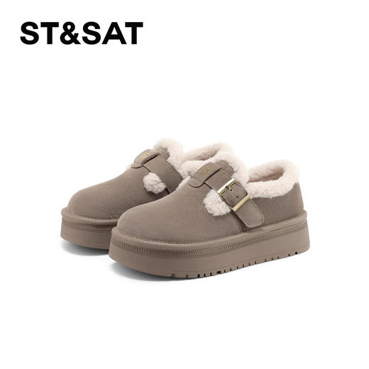 星期六百搭轻便时尚加绒保暖棉鞋SSC4112CNQ 商品图9