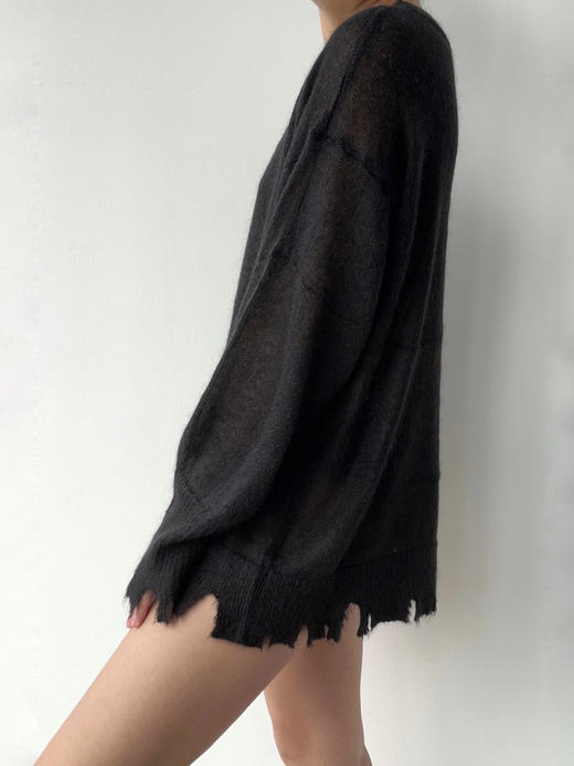 Lynn Gong｜沙丘碎边马海毛针织衫 商品图6