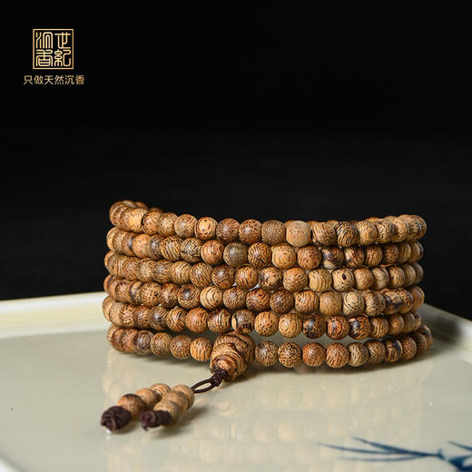 天然菩萨奇沉香佛珠 4.8mm*216颗 11克 SP10118 商品图0