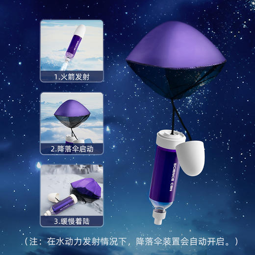 【沉浸式体验航空火箭发射】科学罐头水动力冲天小飞箭 脚踩火箭发弹射器飞天儿童户外玩具 掌握动力学知识 感受航天科技魅力 商品图3