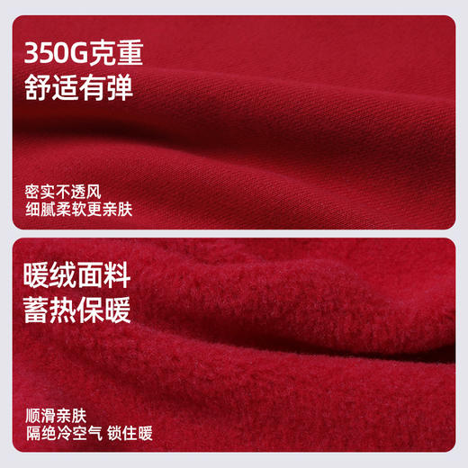 【新年氛围感】假两件高领加绒卫衣 PDWY2421 商品图4