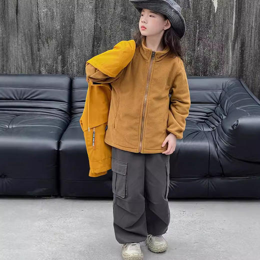 儿童冲锋衣外套儿童秋冬三合一风衣2024秋季中大童登山服男女同款 商品图2