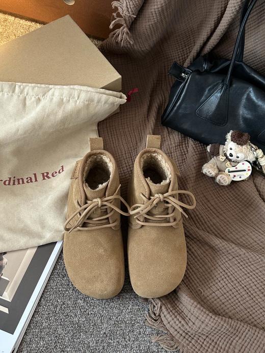 【勃肯加绒鞋】鞋内加绒，脚感舒适勃肯鞋，女款加绒全包勃肯棉鞋雪地靴 商品图2