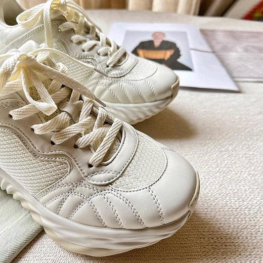 【顺丰包邮】34954 洛诗琳秋季新款时尚羊皮波浪老爹鞋女 商品图3