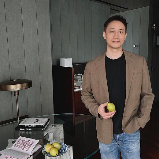 【顺丰包邮】34222 洛诗琳秋冬设计感竹节亚麻格绸男士西装外套1013 商品图1