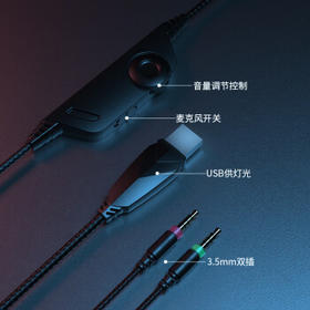 因卓（KOTION EACH）G2000 头戴式耳机电竞游戏吃鸡网吧三角洲降噪麦克风耳麦线控FPS重低音电脑笔记本有线耳机 黑红  /电脑、办公 /游戏设备 /游戏耳机