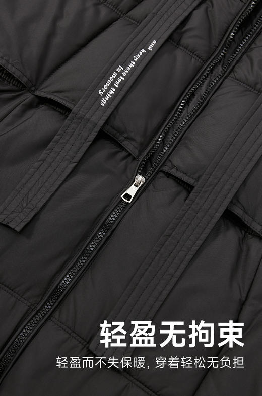赤兔嗨购爆款羽绒棉服女中长款过膝2024冬季新款韩版棉袄宽松加厚棉衣外套 商品图9