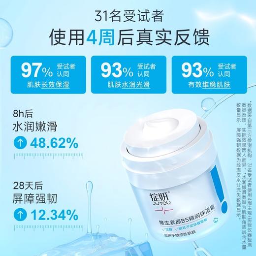 【109元2件】绽妍维生素B5保湿面霜 补水保湿滋润霜乳液不油腻男女油皮干皮护肤品50g 商品图1