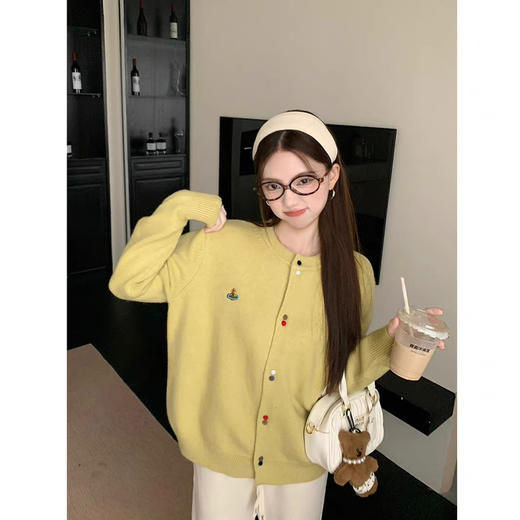 刺绣土星开衫 商品图0