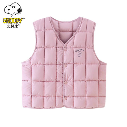 【萌娃必备！温暖秋冬】史努比儿童马甲，百搭保温必备；男女童，秋冬季；简约好穿，柔软舒适；颜色丰富，搭配多样。别让宝宝露肉啦！ 商品图5