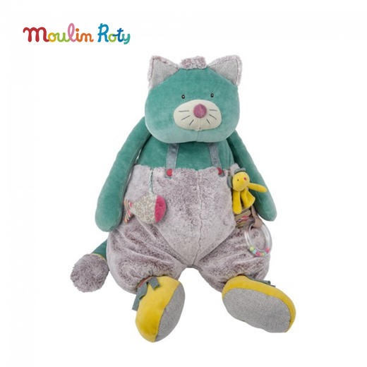 Moulin Rotu 巨型绿灰石小猫玩偶 法式玩偶 适合年龄3岁+ 不一样的小猫系列 660049 商品图8