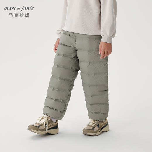【无缝羽绒裤】马克珍妮男女童超轻保暖羽绒裤儿童裤子冬装241576 商品图2