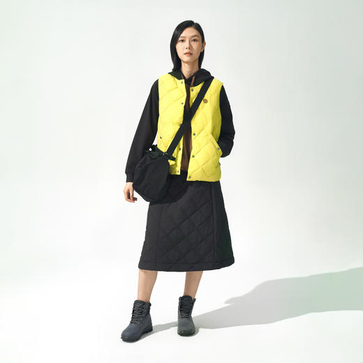 北极狐 女士棉马甲 2024秋冬新款 运动菱格蓬松马甲棉服07242208 商品图3