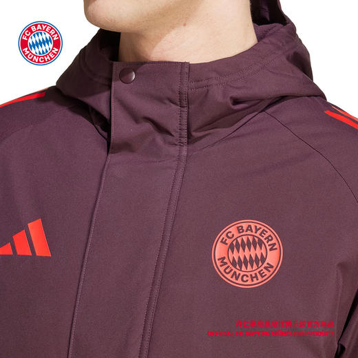 【官方正版】拜仁慕尼黑足球俱乐部 | 运动户外保暖长袖拉链长款训练外套 商品图3