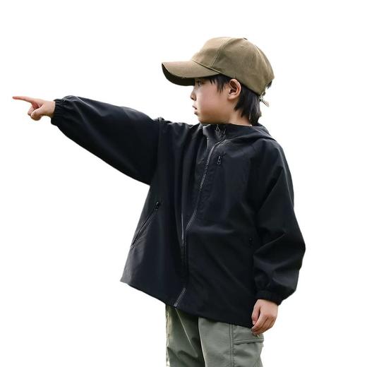 AINI儿童户外防水冲锋衣野营郊游外套春秋新款男童女童洋气中大童外套 商品图4