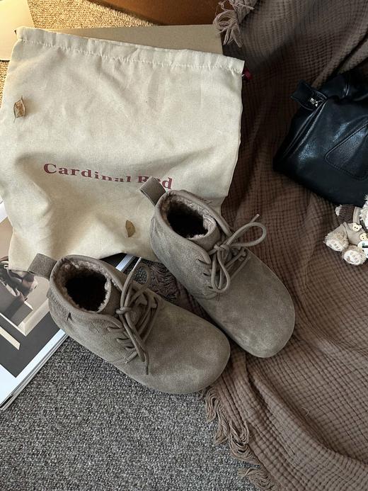 【勃肯加绒鞋】鞋内加绒，脚感舒适勃肯鞋，女款加绒全包勃肯棉鞋雪地靴 商品图8